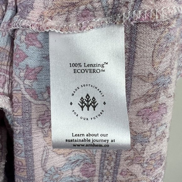 Arnhem Christina Maxi Skirt Pink Iris Floral Tiered Boho Peasant Spell Size M 12 - Picture 12 of 15